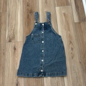Copper Key Blue Denim Overalls with Adjustable Straps
